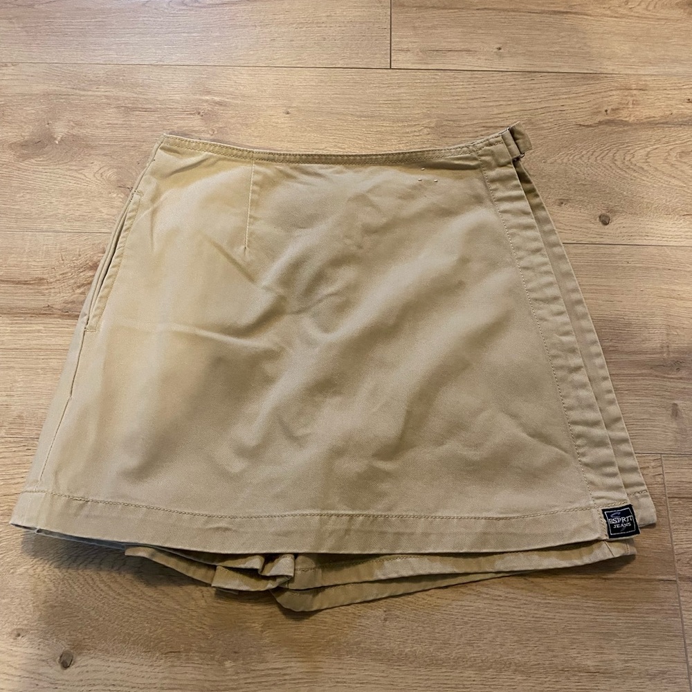 Vintage Esprit Jeans Casual Tan Skort
